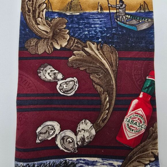 VTG Tabasco Crawfish Men's Silk Tie 4x58 - Picture 2 of 8